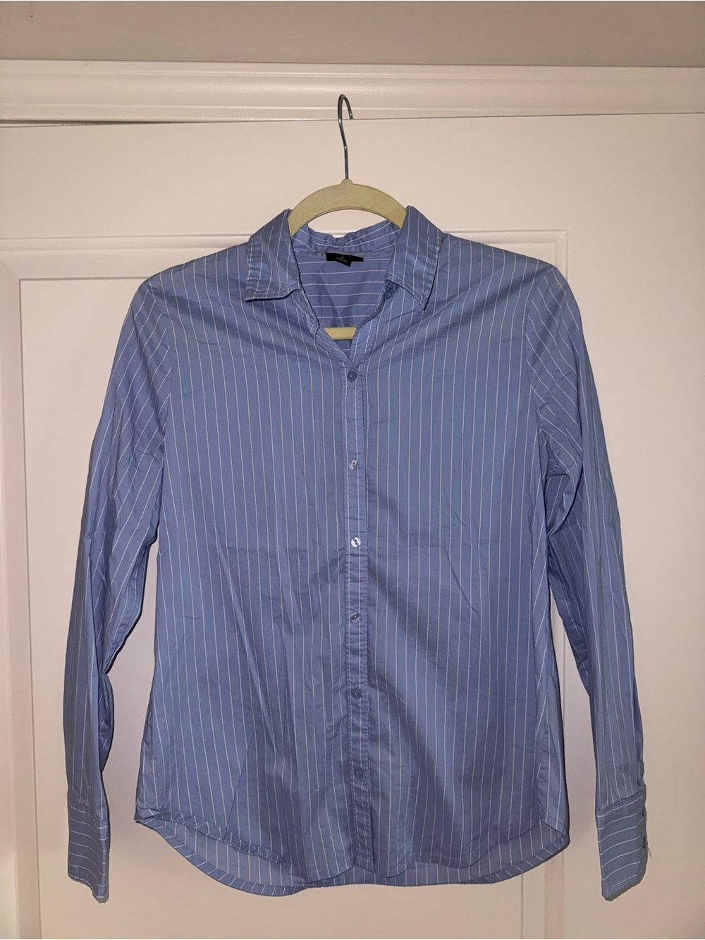 Worthington Light Blue Pinstripe Button-Up Shirt